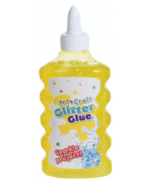 Krea Glitter Glue Yellow