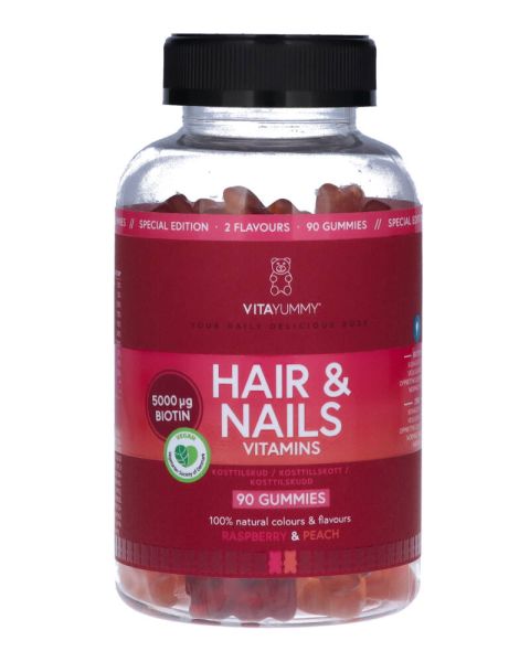 Vitayummy Hair & Nails Vitamins Rhubarb & Peach (U)