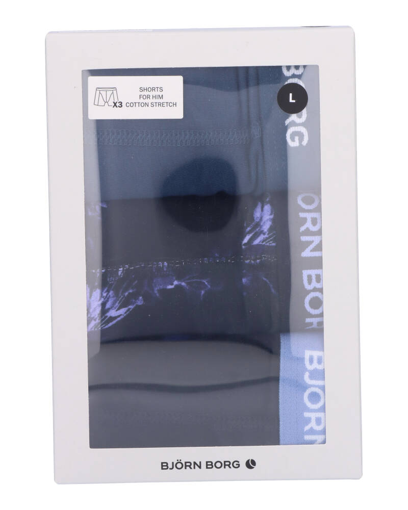 Björn Borg Cotton Stretch Shorts 3-Pack Str. L   3 stk.