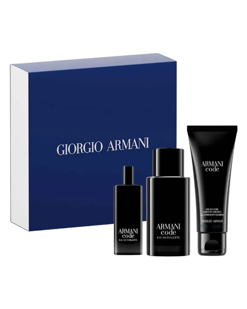 Giorgio Armani Men's Code Gift Set EDT 90 ml 3 stk.