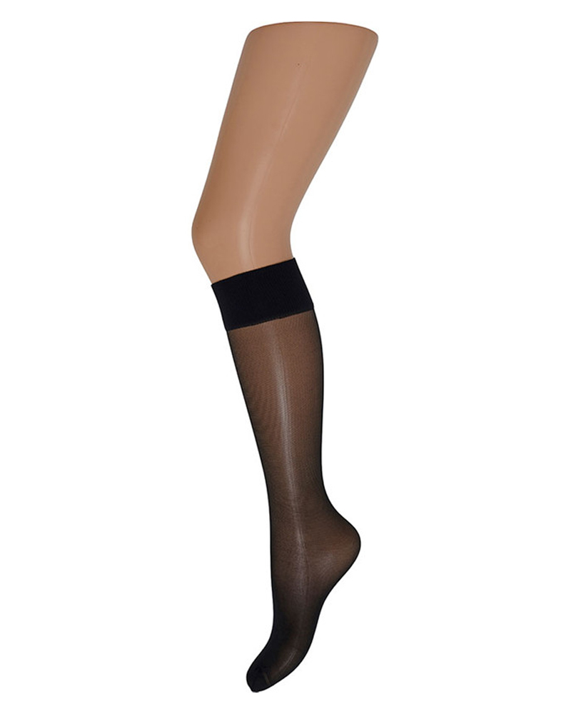 Decoy Soft Luxury Knee-High (15 Den) Black