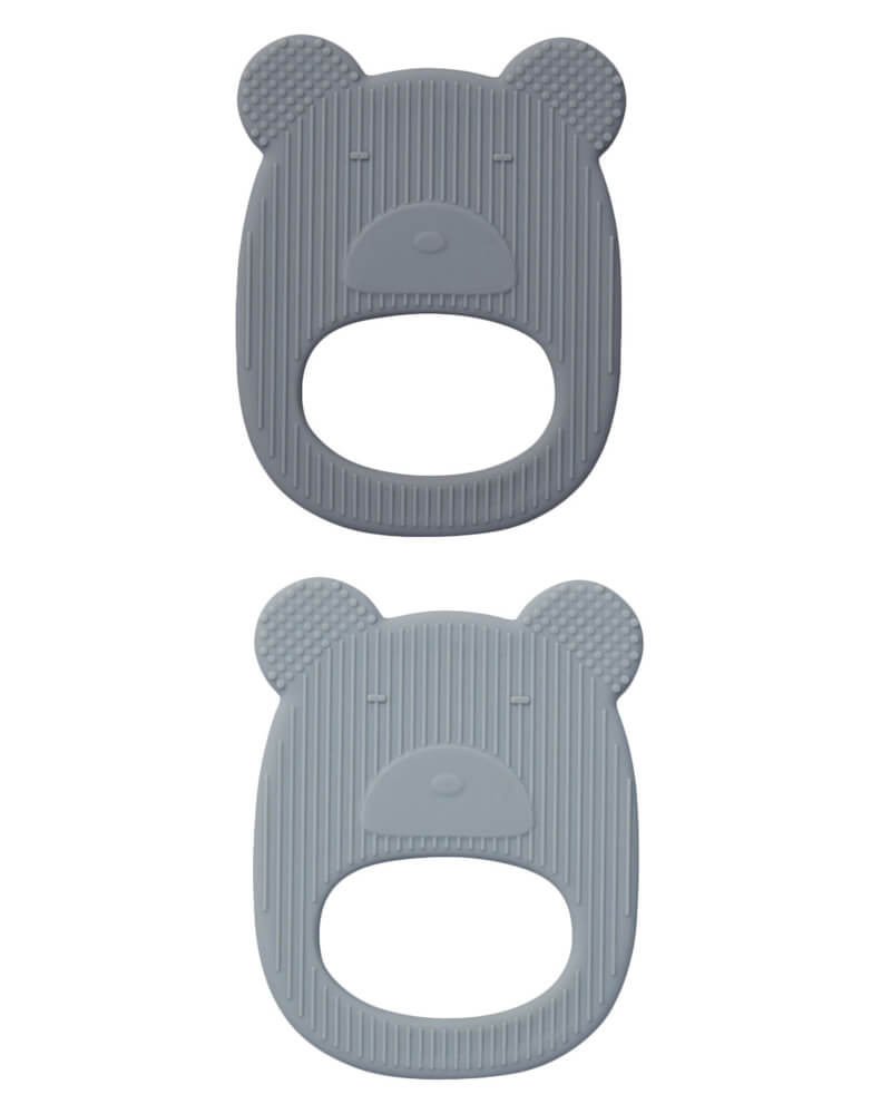 Liewood Geo Teether 2-pack Mr. Bear Blue Mix   2 stk.