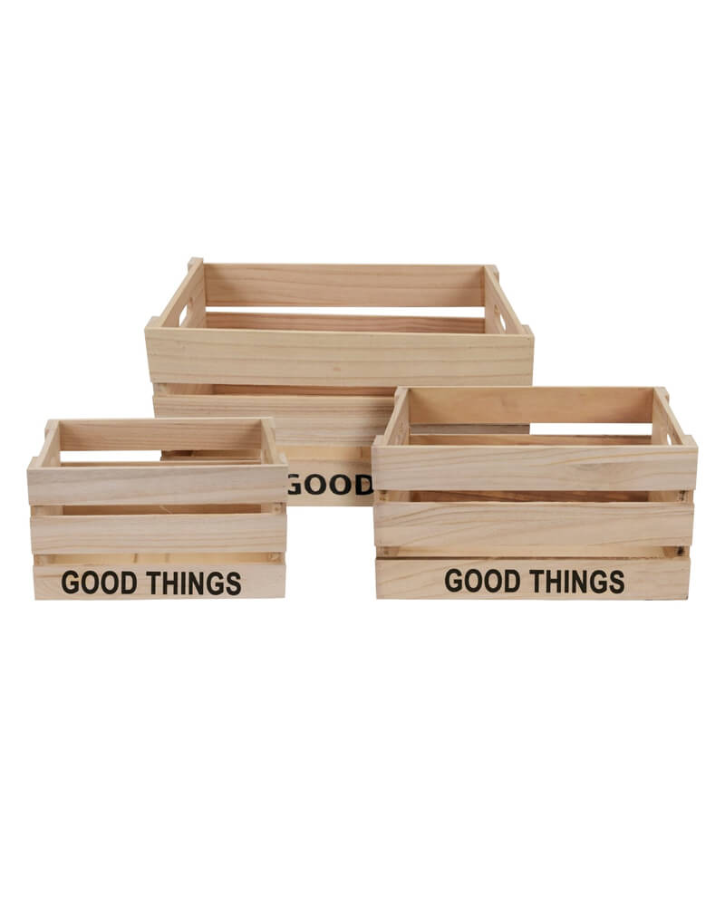 Excellent Houseware Boks Sett   3 stk.