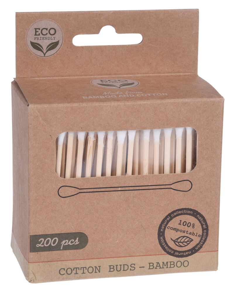 Eco Friendly Cotton Buds Bamboo   200 stk.