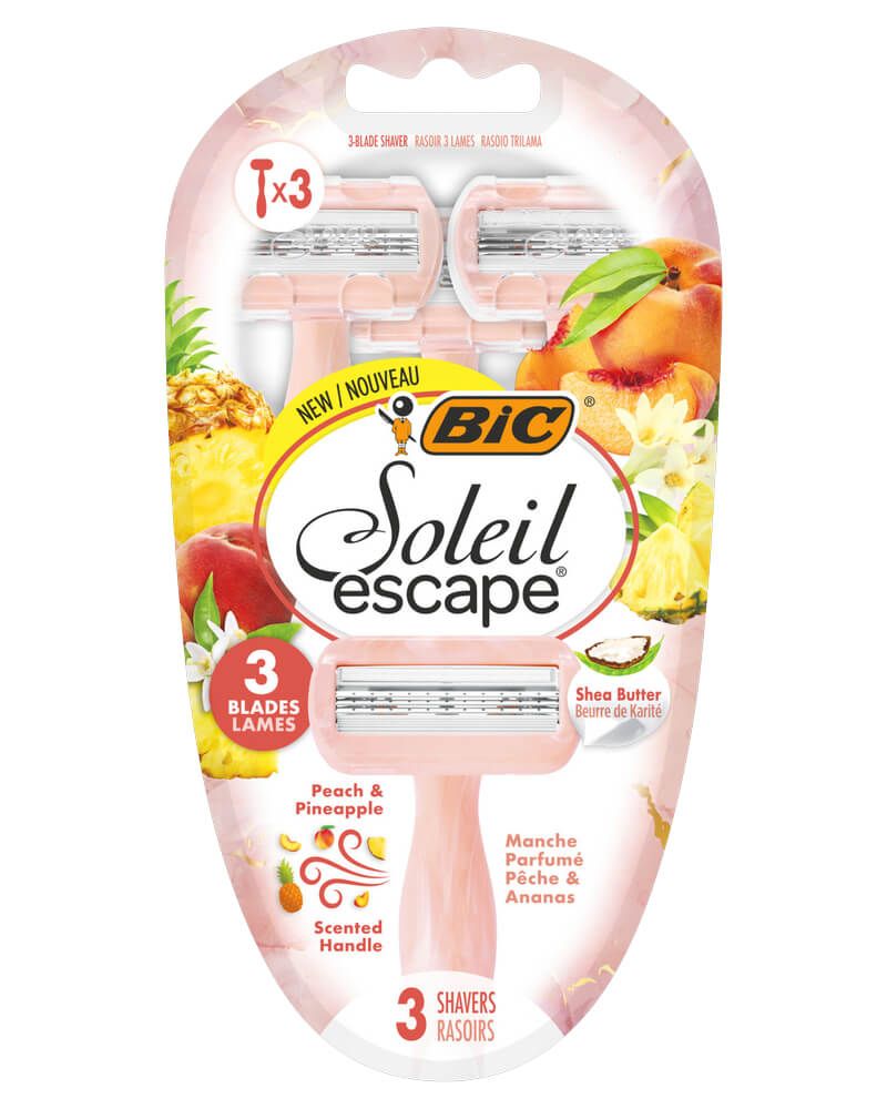 Bic Soleil Escape 3 Peach & Pineapple   3 stk.