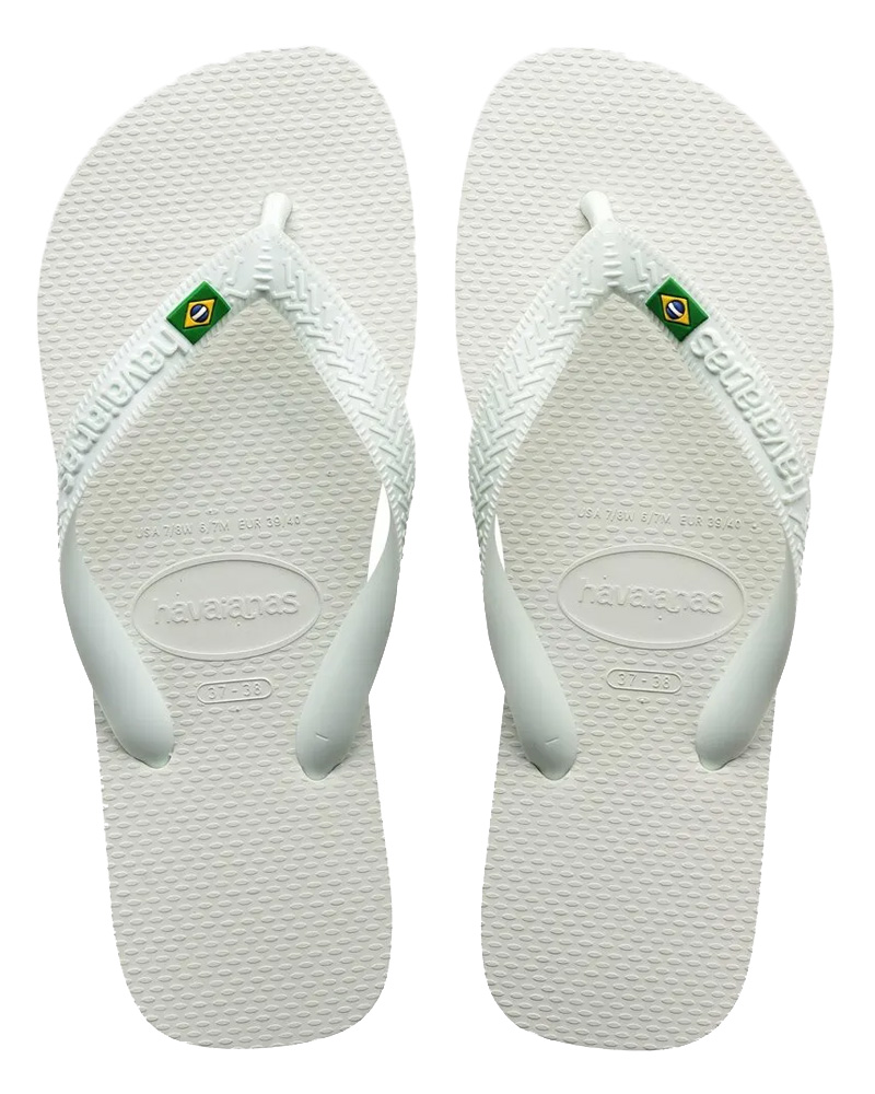 Havaianas Brasil Logo - Hvid - Str. 41/42