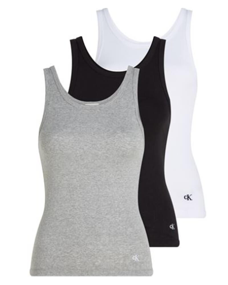 Scoop Neck Cotton Tank 3pk