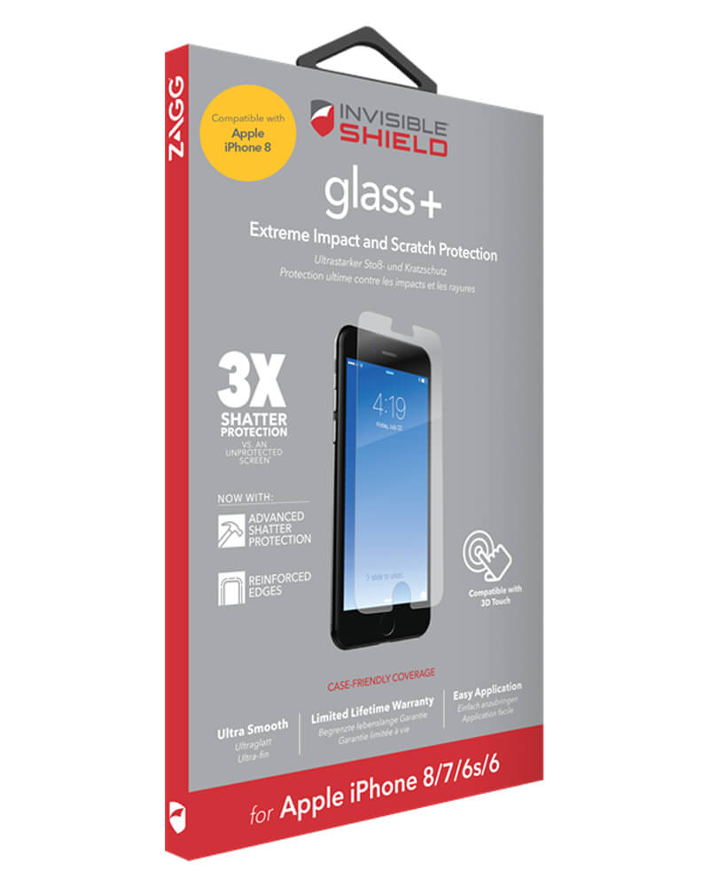 Invisible Shield Glass+ iPhone 6/6s/7/8 Beskyttelsesglas (U)