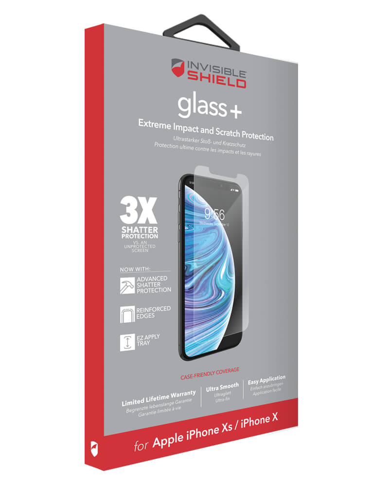 Invisible Shield Glass+ iPhone X/Xs Beskyttelsesglas (U)
