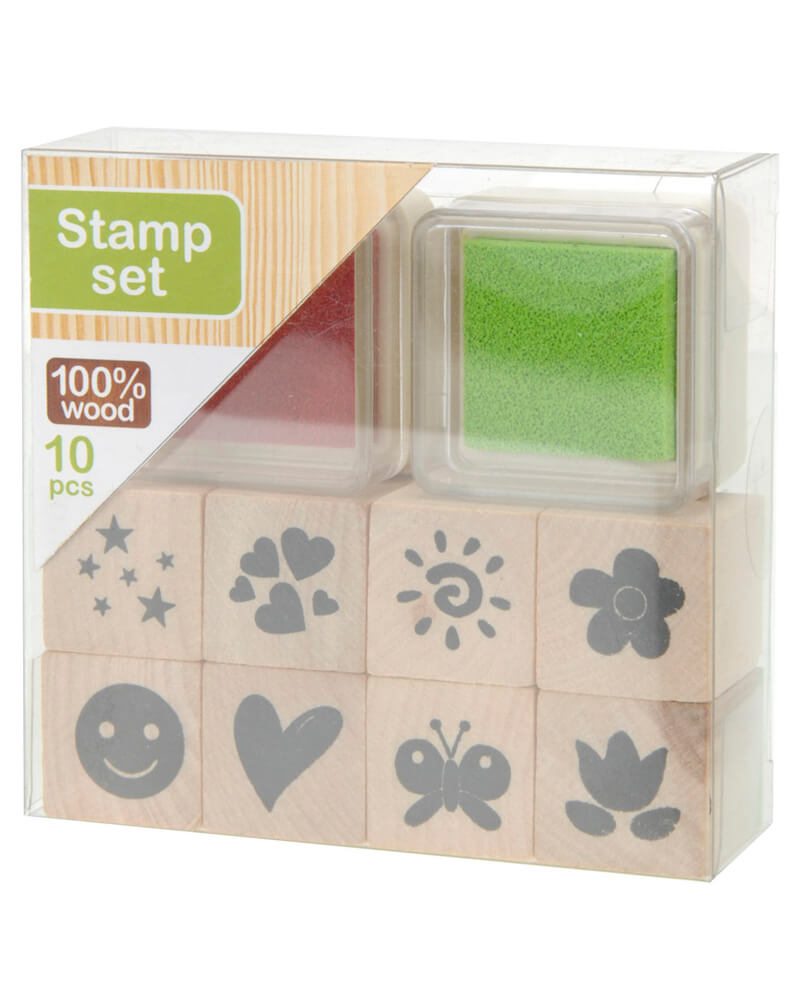 Krea Stamp Set Light Green/Red